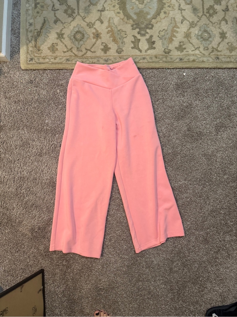 Simply Southern Coral Pink Wide-Leg Pull-On Pants